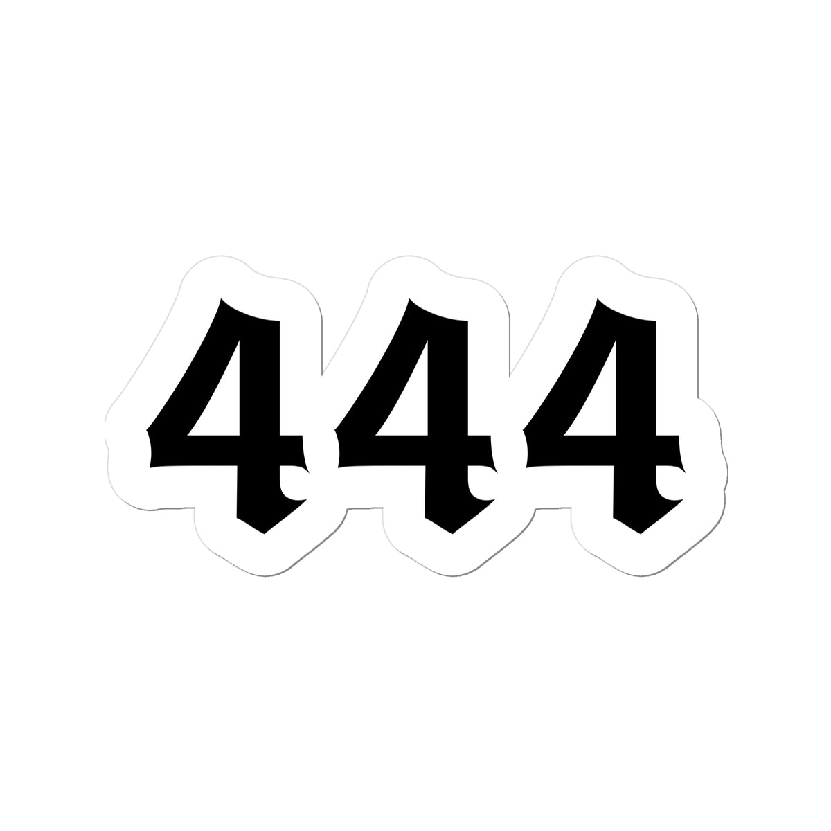 444 Angel Number Sticker Stickers Prodigi 3"x4"  