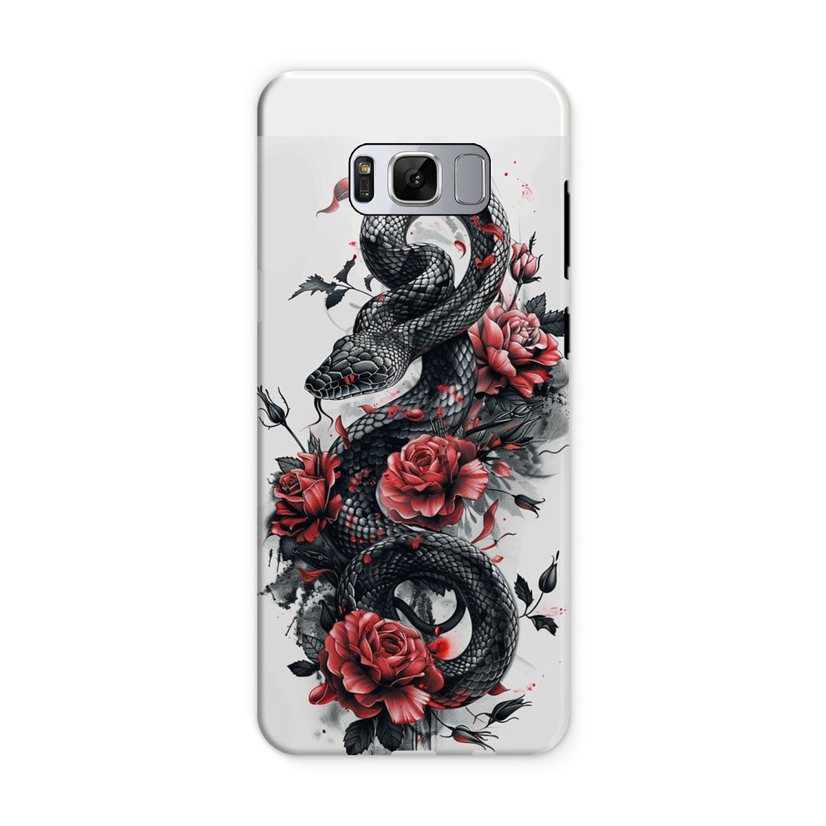 Snake & Roses  Tough Phone Case Phone & Tablet Cases Prodigi Samsung Galaxy S8 Gloss 