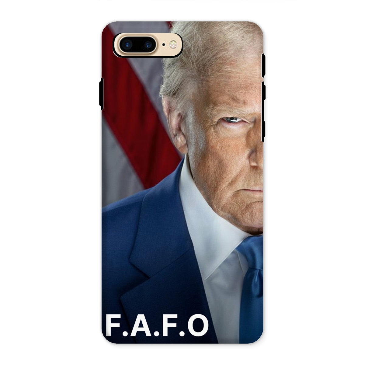 DONALD TRUMP - FAFO Tough Phone Case Phone & Tablet Cases Prodigi iPhone 8 Plus Gloss