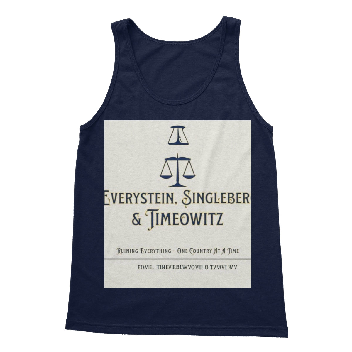 Every. Single. Time. Softstyle Tank Top Apparel Prodigi S Navy