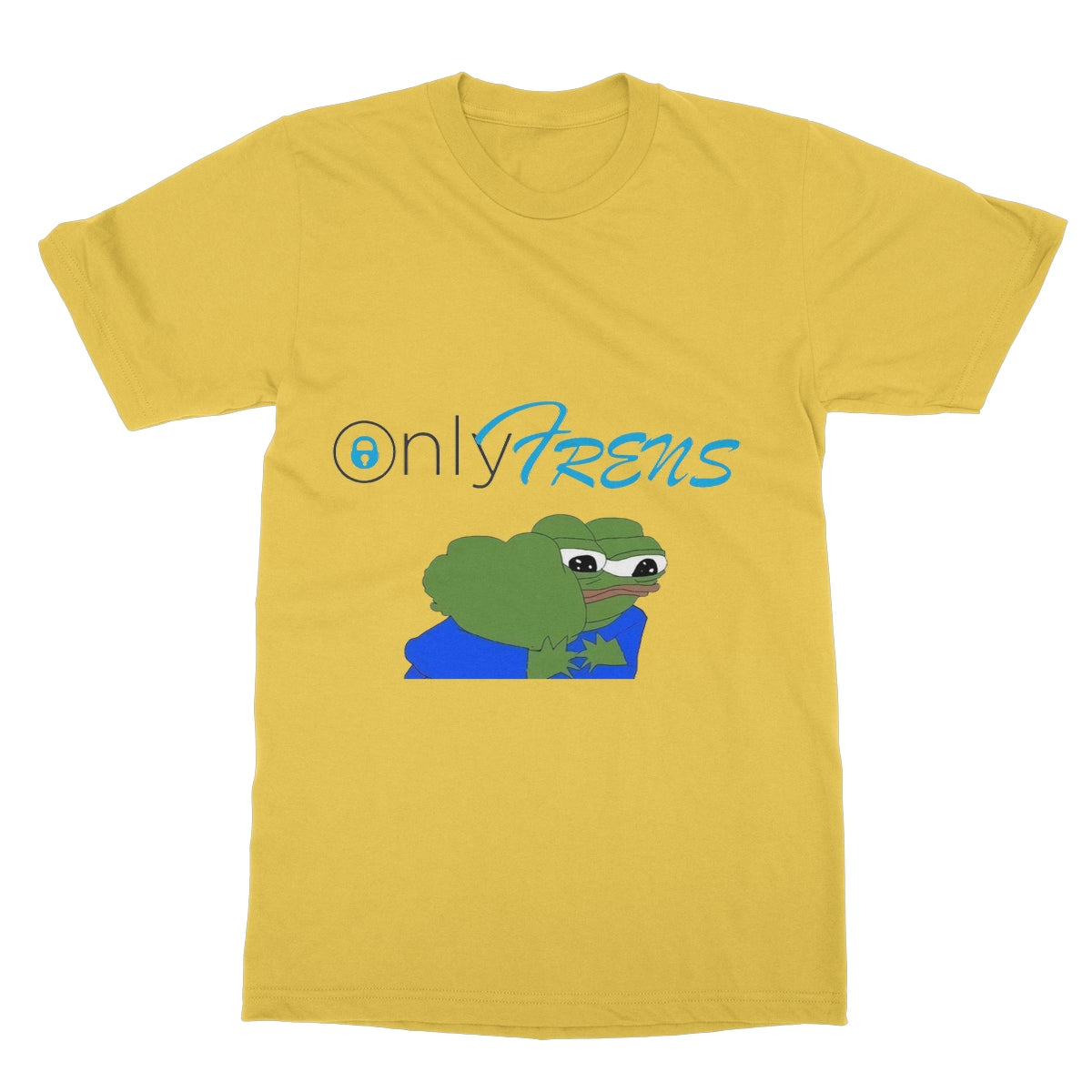 ONLY FRENS - GM PEPE FROG Softstyle T-Shirt Apparel Prodigi S Daisy