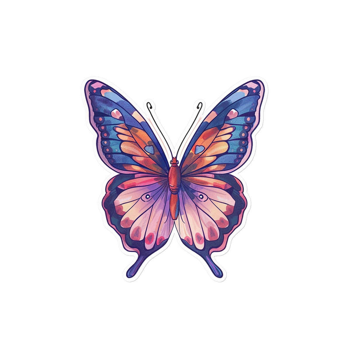 Animated  Butterfly Tattoo (Temporary) Tattoos Prodigi 12"x12"  