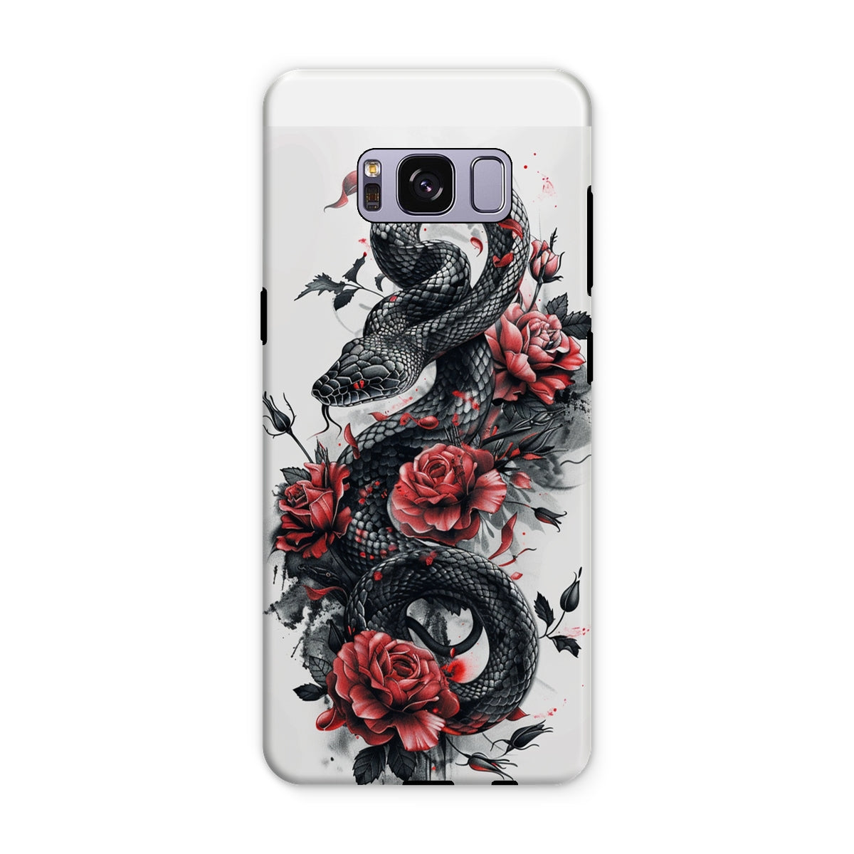 Snake & Roses  Tough Phone Case Phone & Tablet Cases Prodigi Samsung Galaxy S8 Plus Gloss 