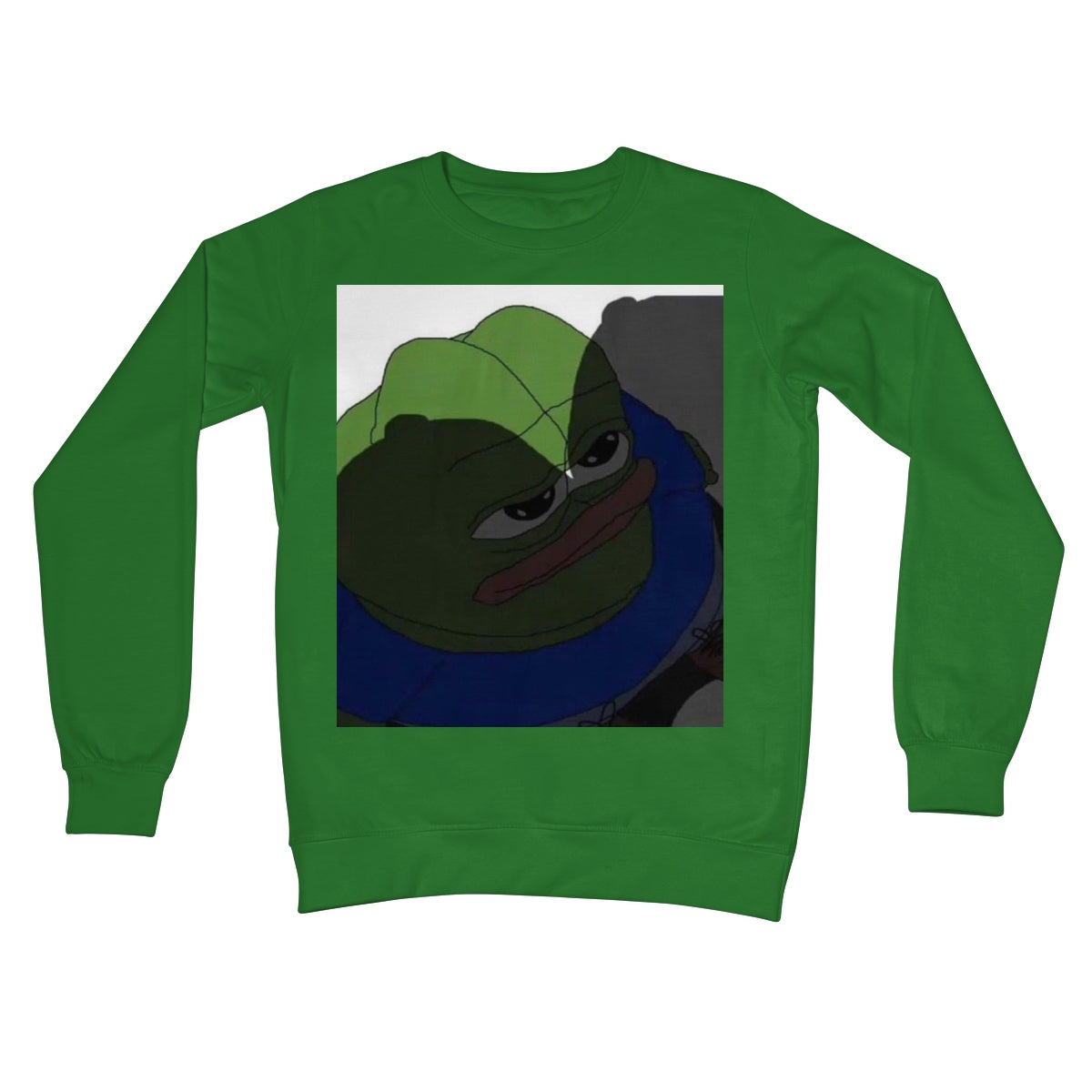 Pepe Ready For War Crew Neck Sweatshirt Apparel Prodigi S Kelly Green