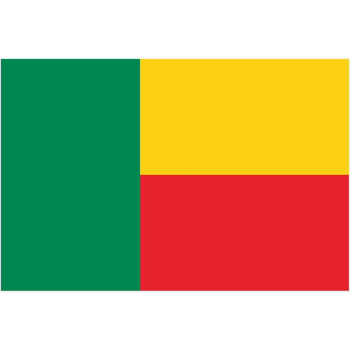 Benin Flag Tattoo (Temporary) Tattoos Prodigi 12"x12"  