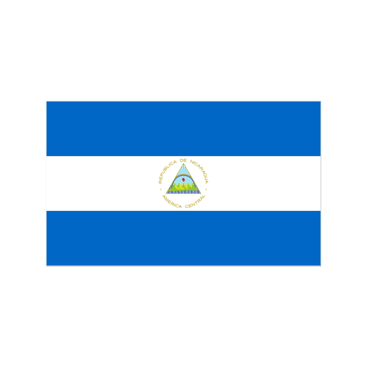 Nicaragua Flag Tattoo (Temporary) Tattoos Prodigi 3"x4"  