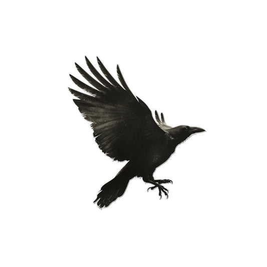 Flying  Raven Temporary Tattoo Tattoos Prodigi 2"x3"  