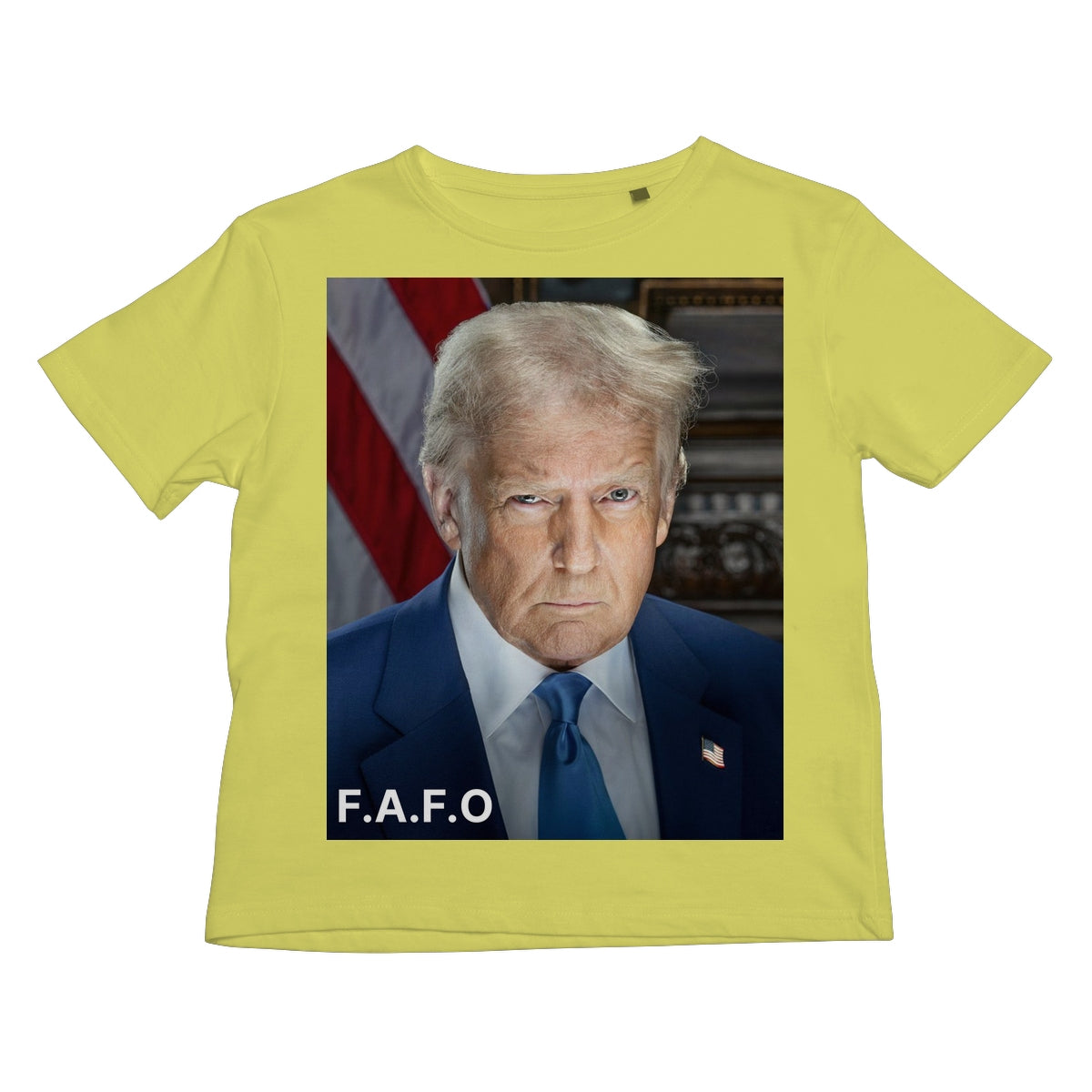 DONALD TRUMP - FAFO Kids T-Shirt Apparel Prodigi XS Cornsilk