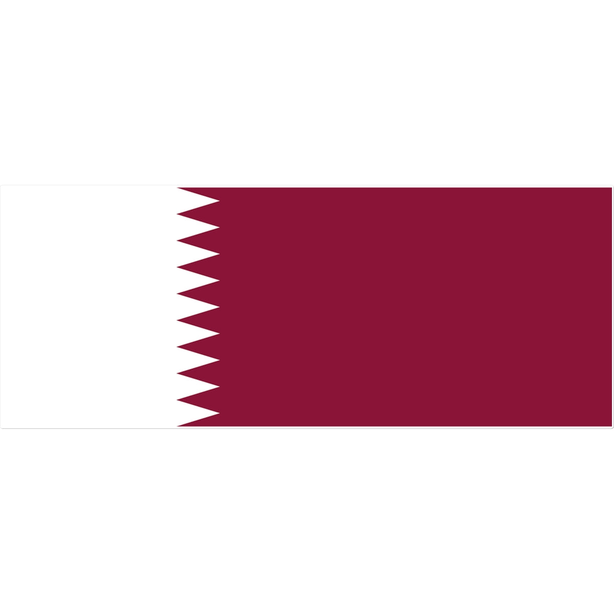 Qatar Flag Tattoo (Temporary) Tattoos Prodigi 8"x8"  