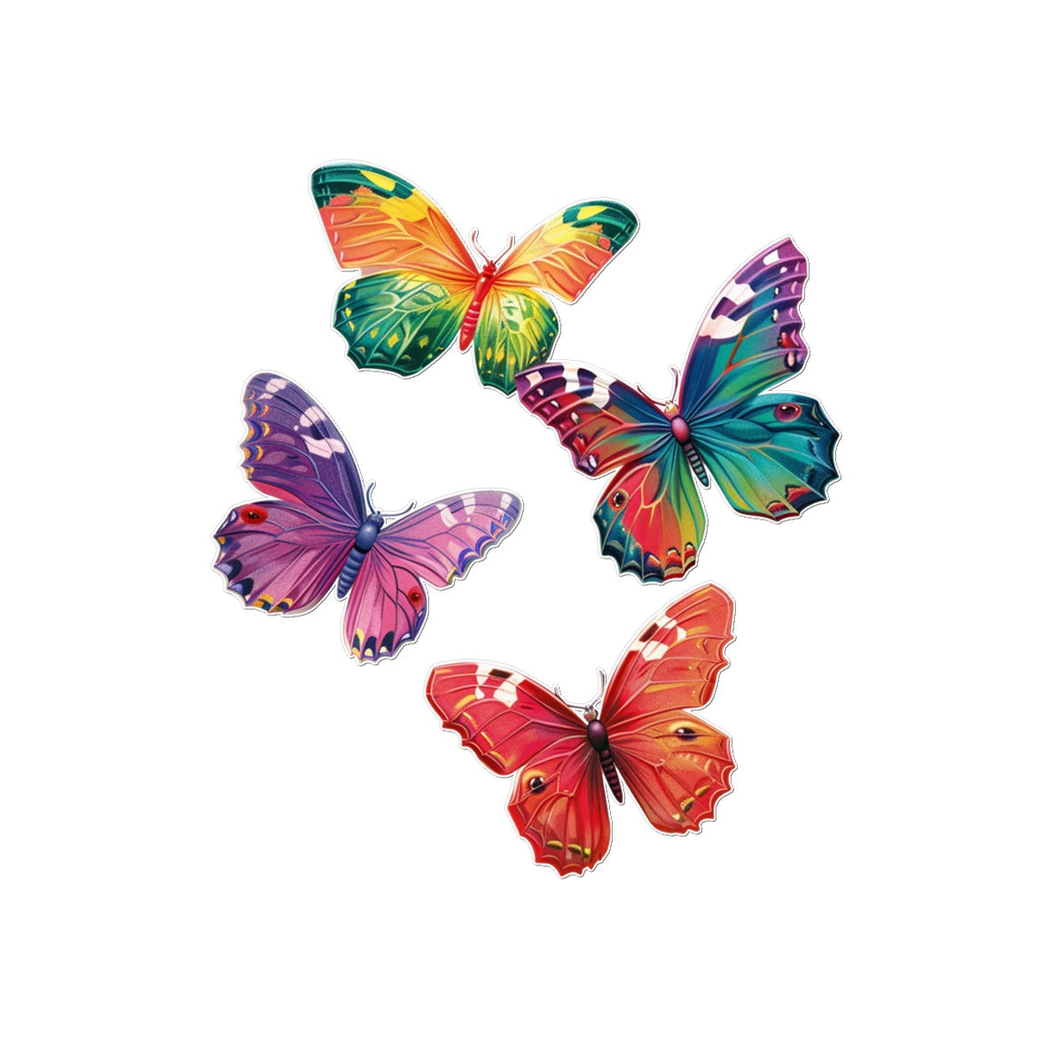 Family of Flutters Butterfly Tattoo (Temporary) Tattoos Prodigi 3"x4"  