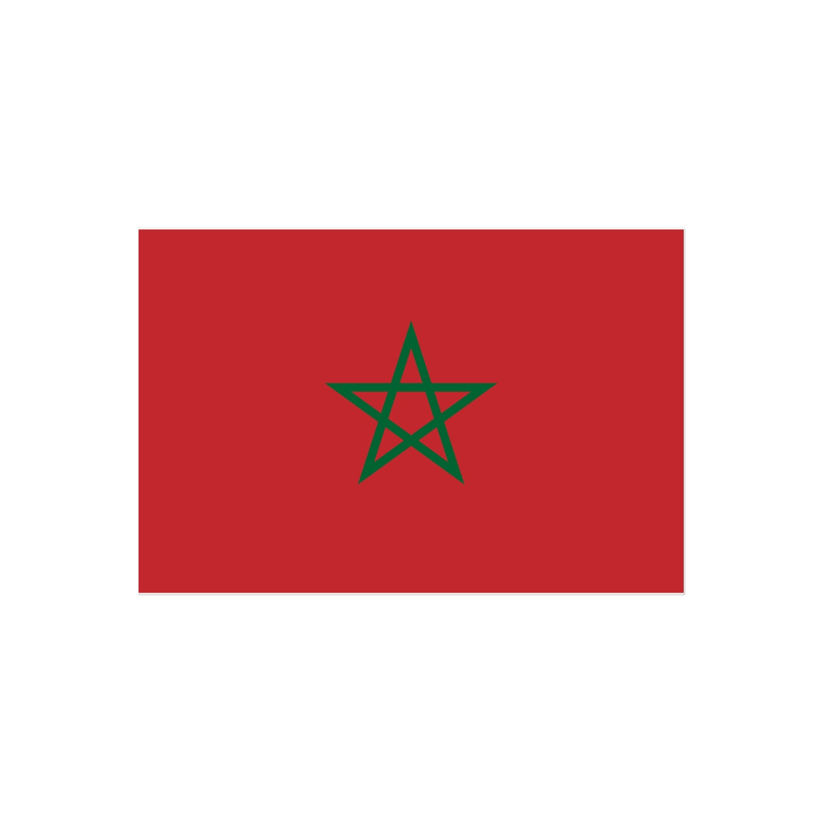 Morocco Flag Tattoo (Temporary) Tattoos Prodigi 4"x6"  