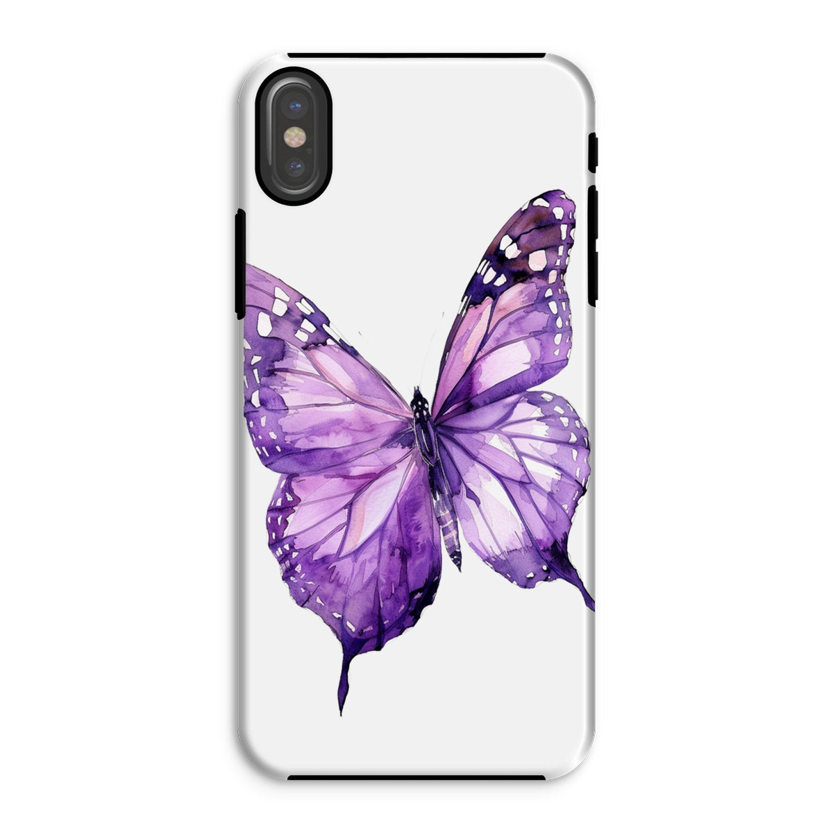 Purple water colors  Tough Phone Case Phone & Tablet Cases Prodigi iPhone XS Gloss 