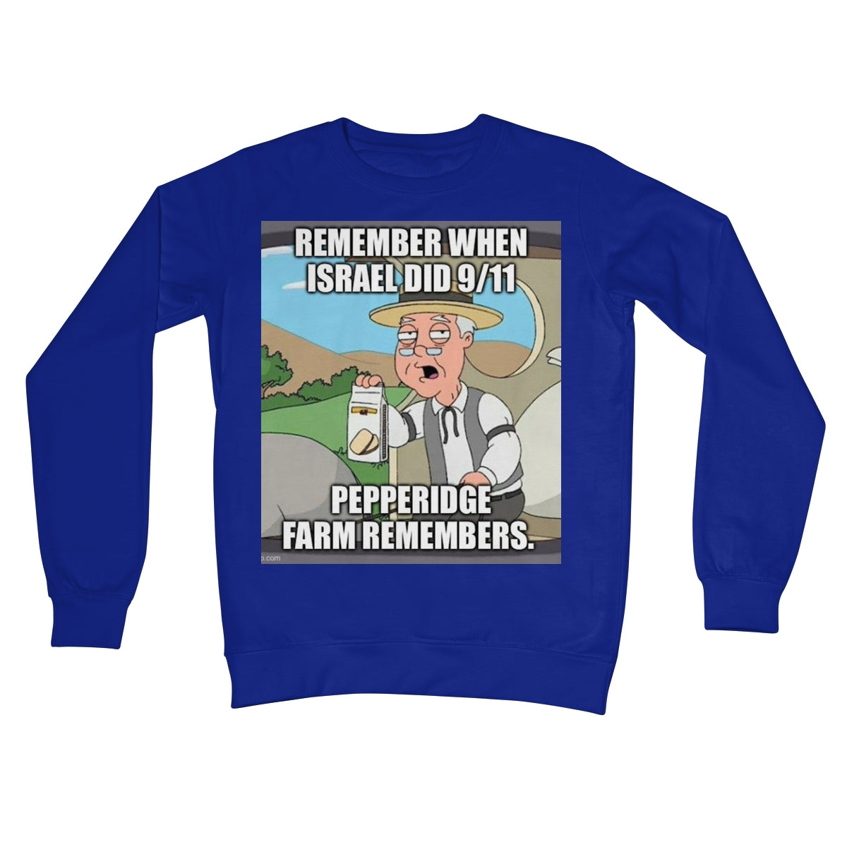 Israel did 9/11 Crew Neck Sweatshirt Apparel Prodigi S Royal