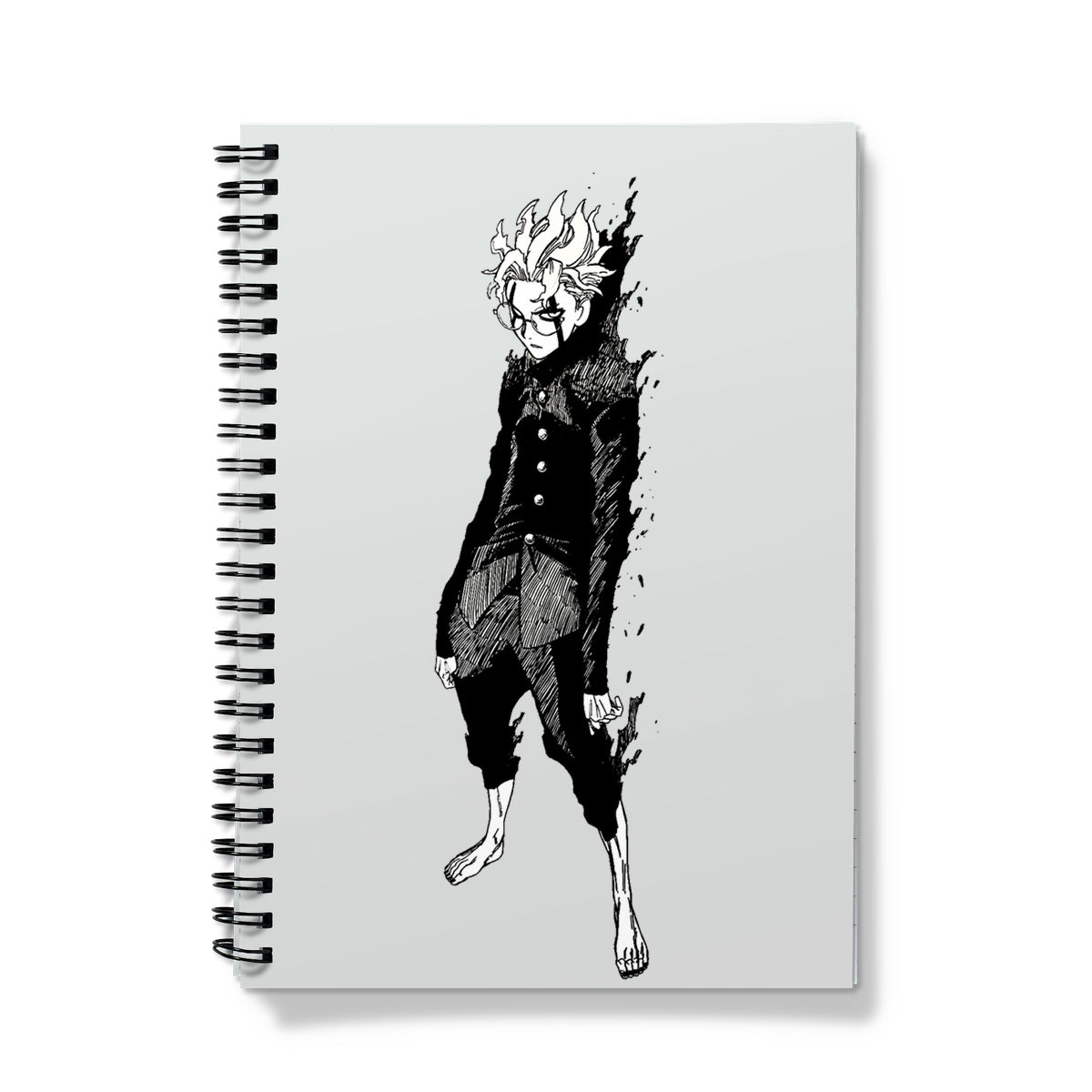 Dandadan: Turbo Granny Transformation Black & White Notebook Stationery Prodigi A5 Lined