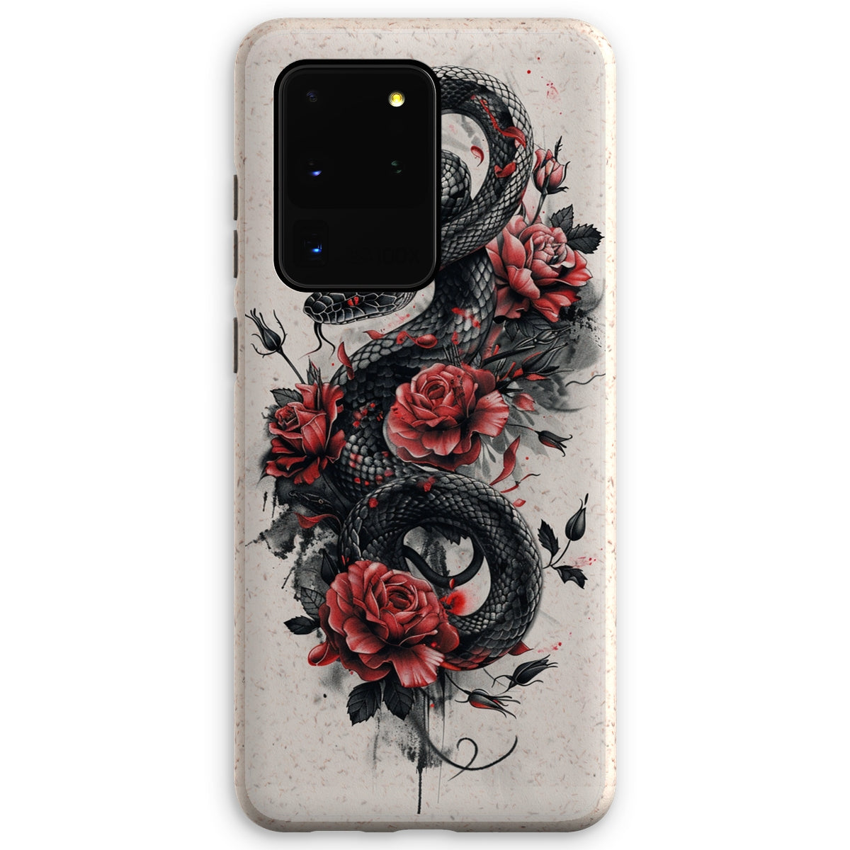 Snake & Roses  Eco Phone Case Phone & Tablet Cases Prodigi Samsung Galaxy S20 Ultra Matte 