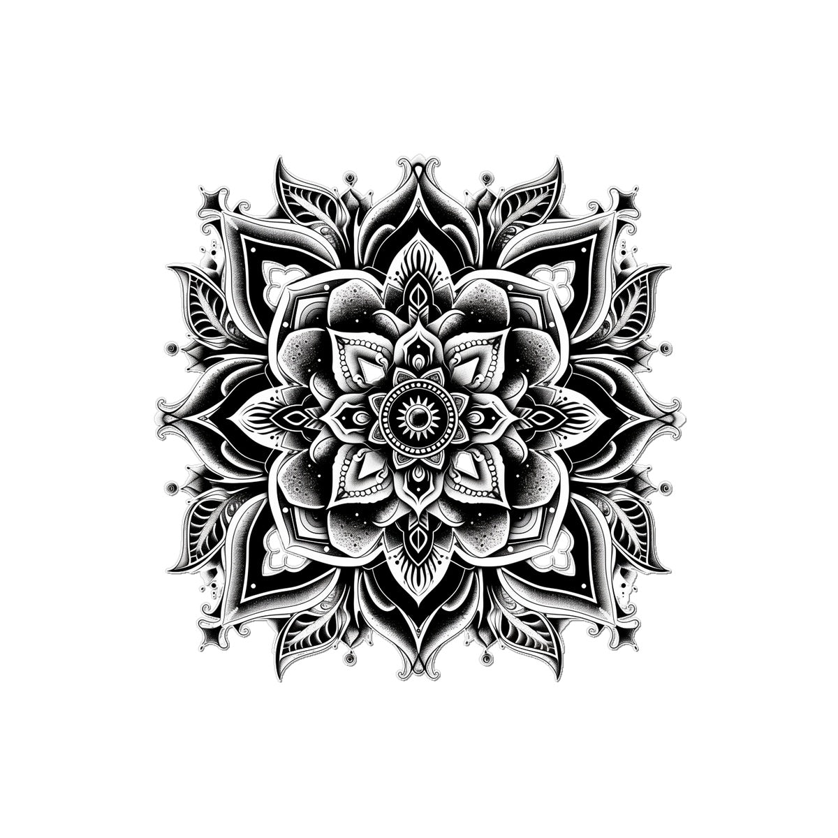 Symmetrical Pattern 5 Temporary Tattoo Tattoos Prodigi 2"x3"  