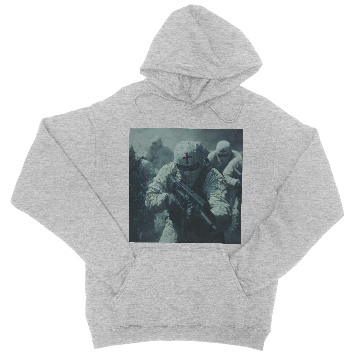 GODS Super Soldiers College Hoodie Apparel Prodigi XS Heather Grey