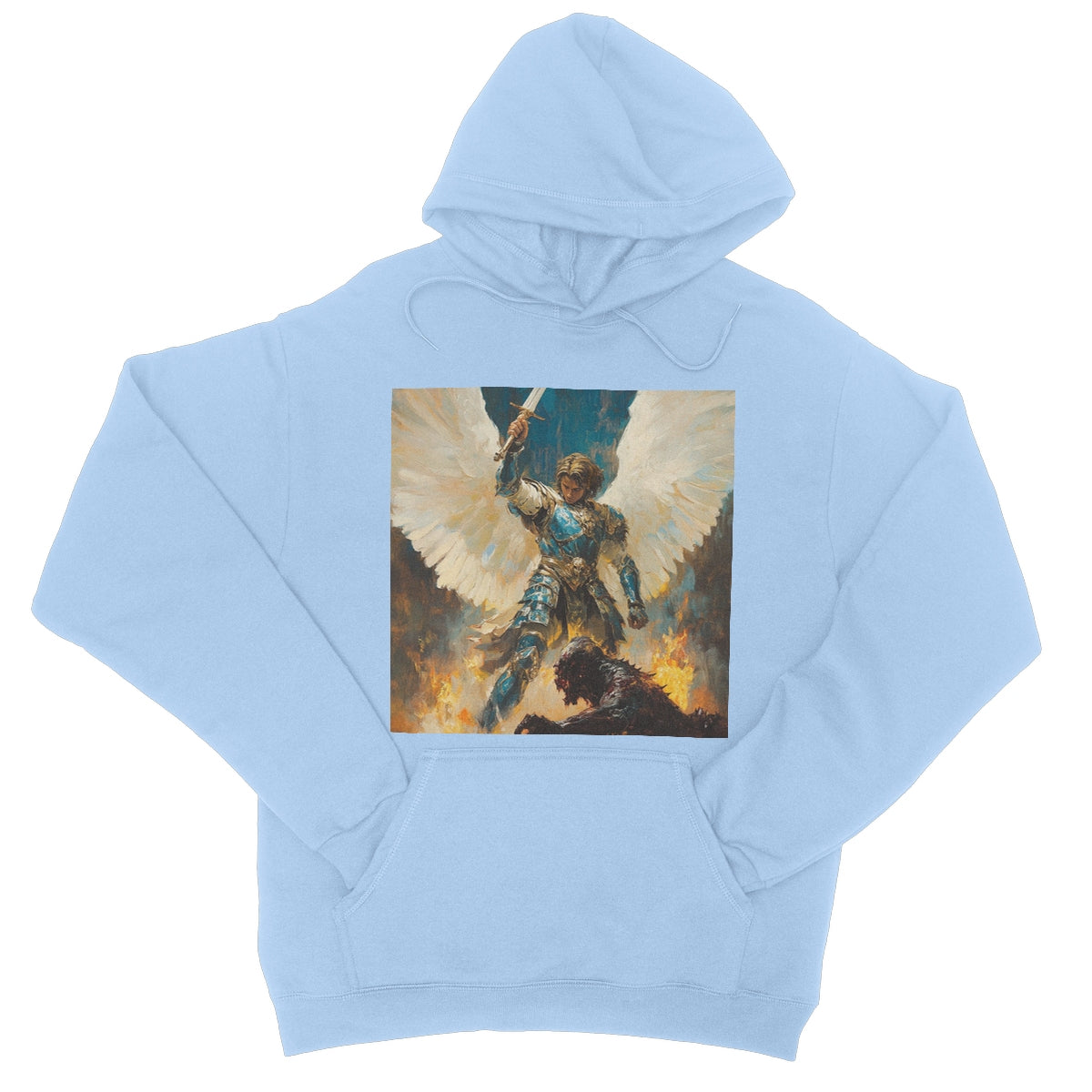 Angelic Defender College Hoodie Apparel Prodigi S Sky Blue