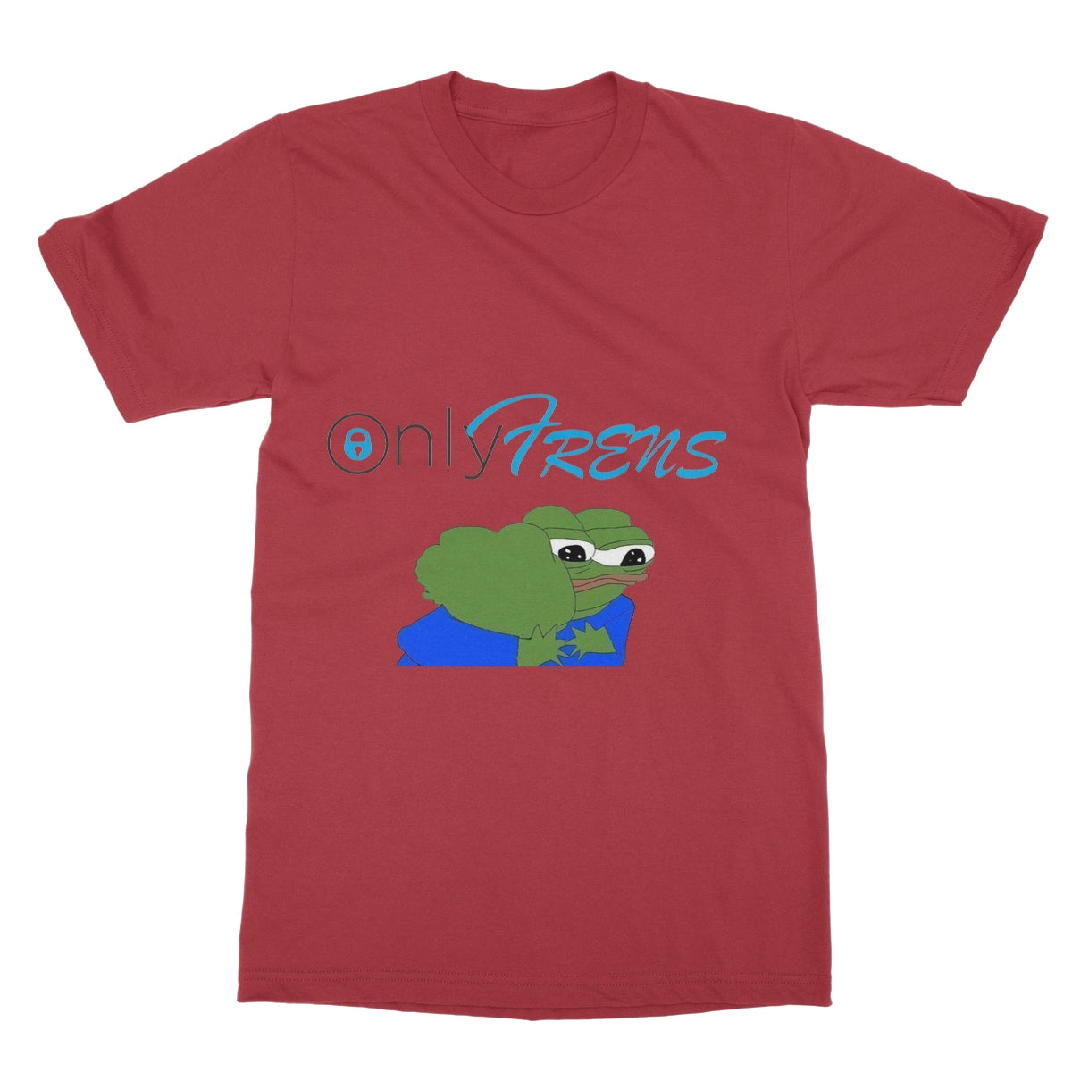 ONLY FRENS - GM PEPE FROG  Softstyle T-Shirt