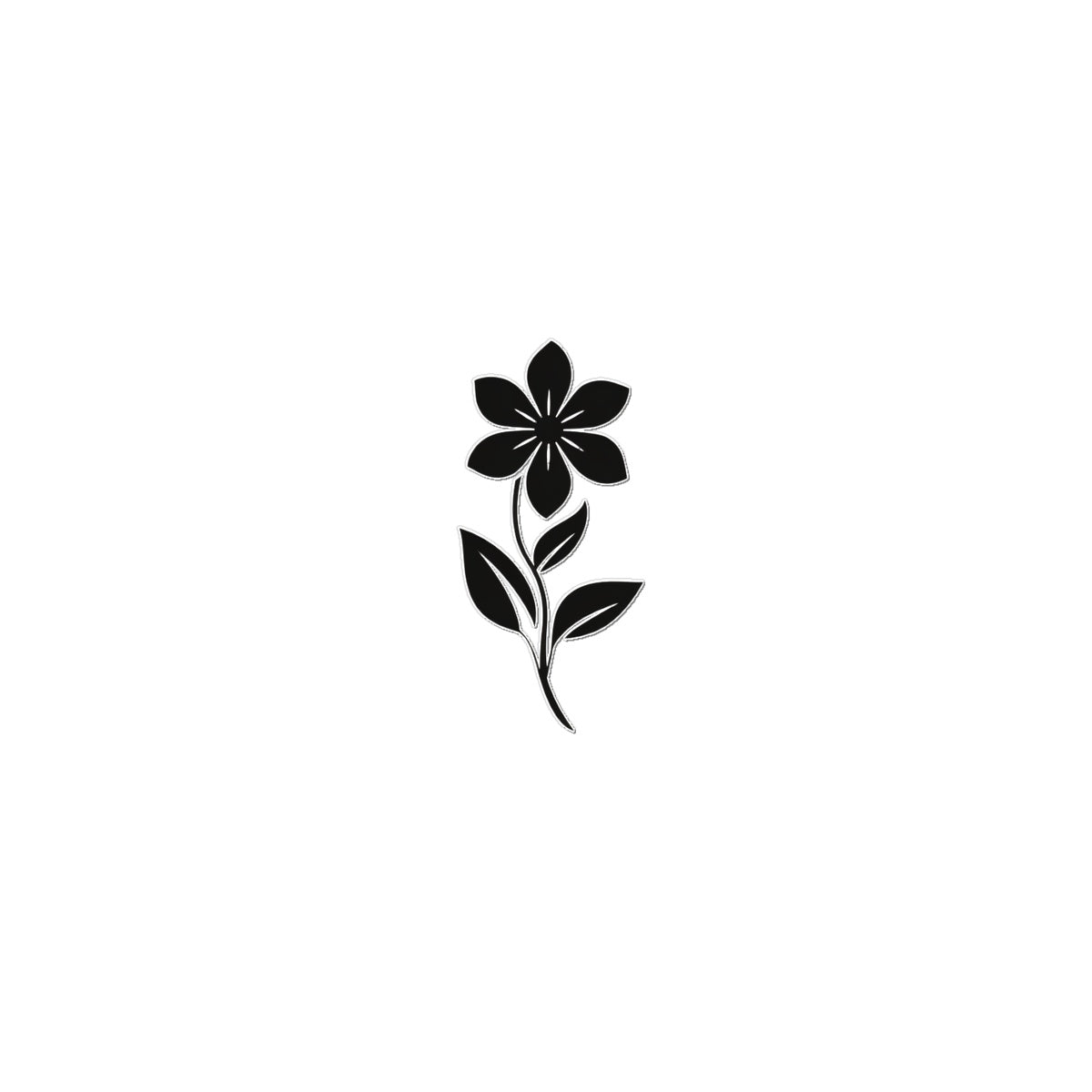 Small Flower Temporary Tattoo Tattoos Prodigi 2"x3"  