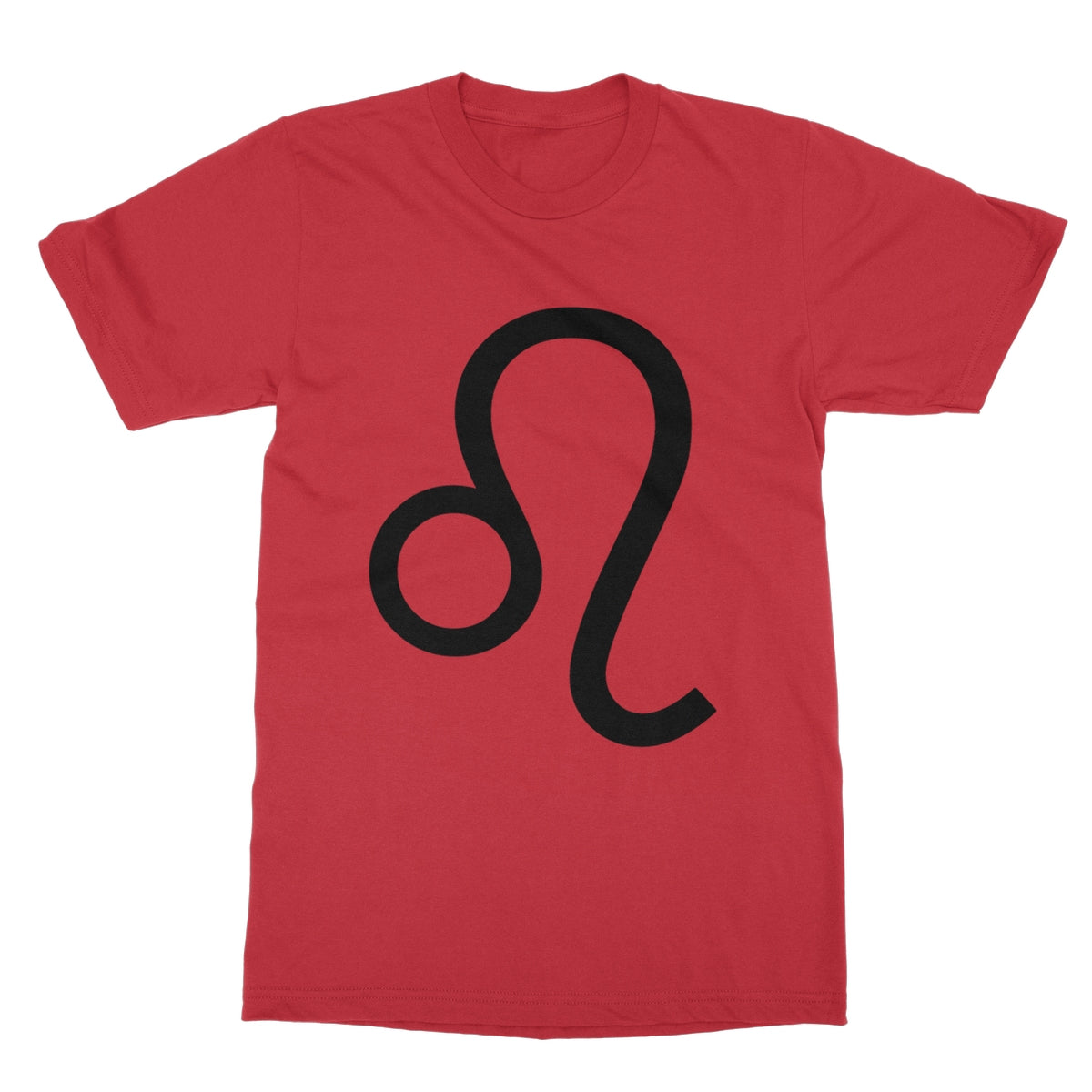 Leo Zodiac Sign Softstyle T-Shirt Apparel Prodigi S Red 