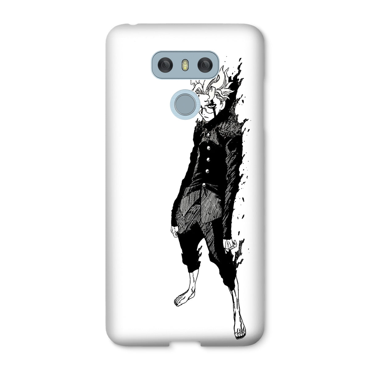 Dandadan: Turbo Granny Transformation Black & White Snap Phone Case