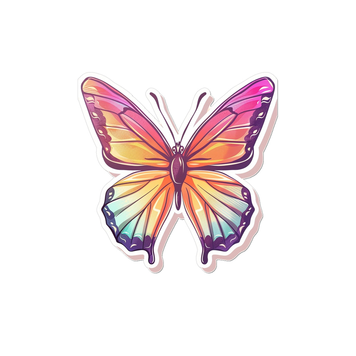 Not a Sticker 2 Butterfly Tattoo (Temporary) Tattoos Prodigi 2"x3"  