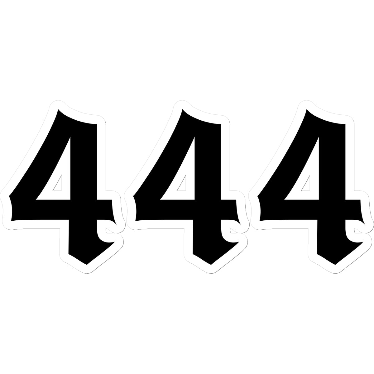 444 Angel Number Sticker Stickers Prodigi 8.5"x8.5"  