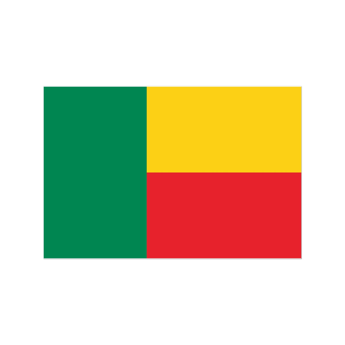 Benin Flag Tattoo (Temporary) Tattoos Prodigi 3"x4"  