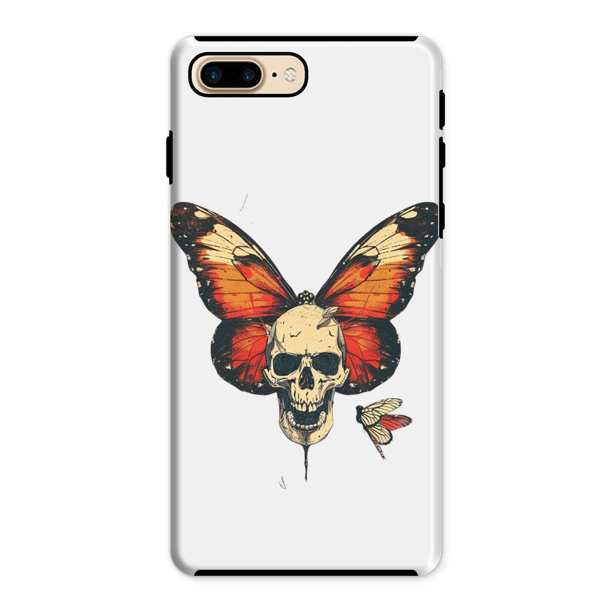 Butterfly With Skeleton Face Tough Phone Case Phone & Tablet Cases Prodigi iPhone 8 Plus Gloss 