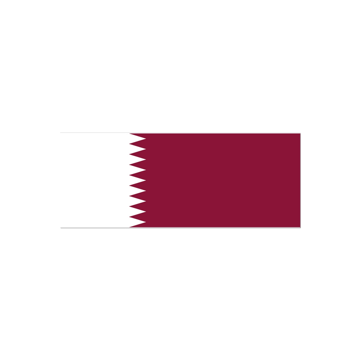 Qatar Flag Tattoo (Temporary) Tattoos Prodigi 2"x3"  