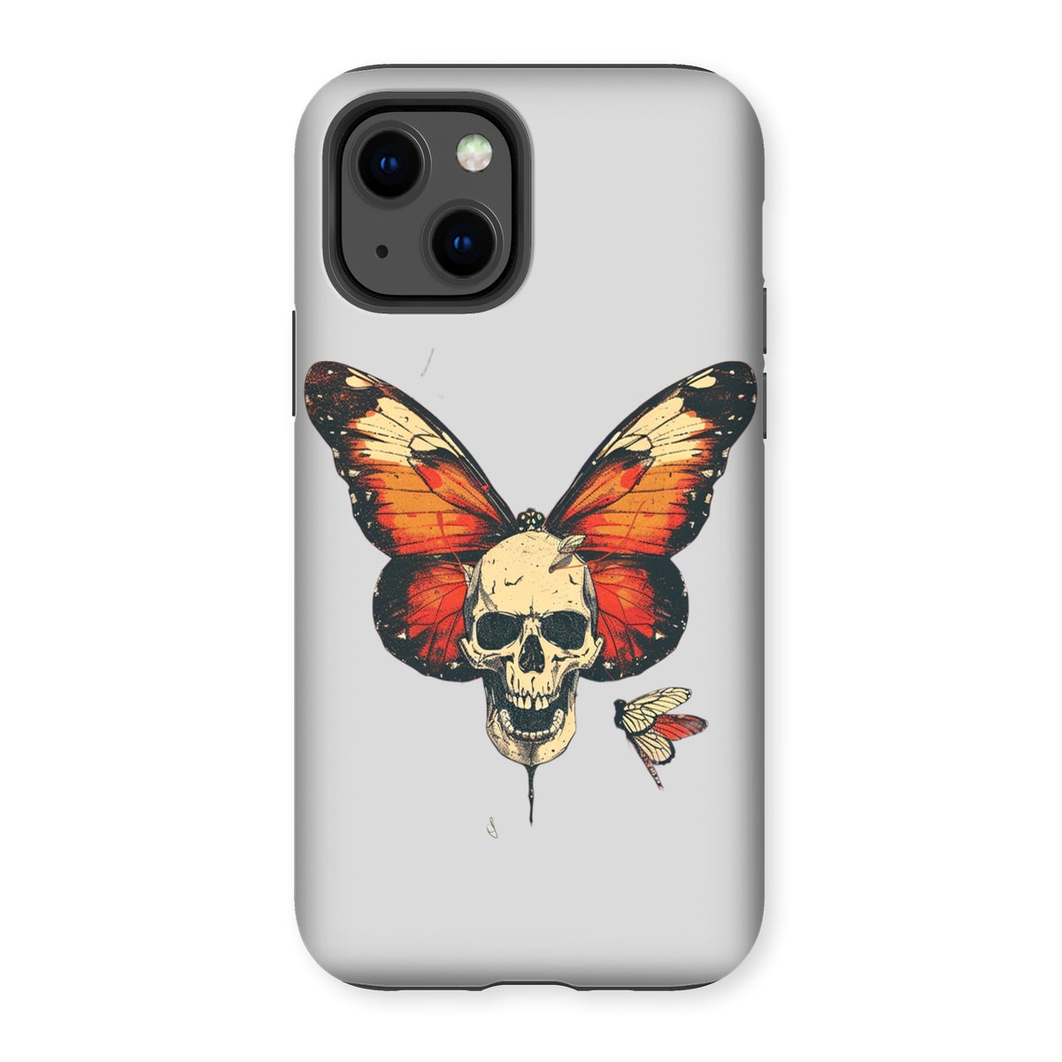 Butterfly With Skeleton Face Tough Phone Case Phone & Tablet Cases Prodigi iPhone 13 Gloss 