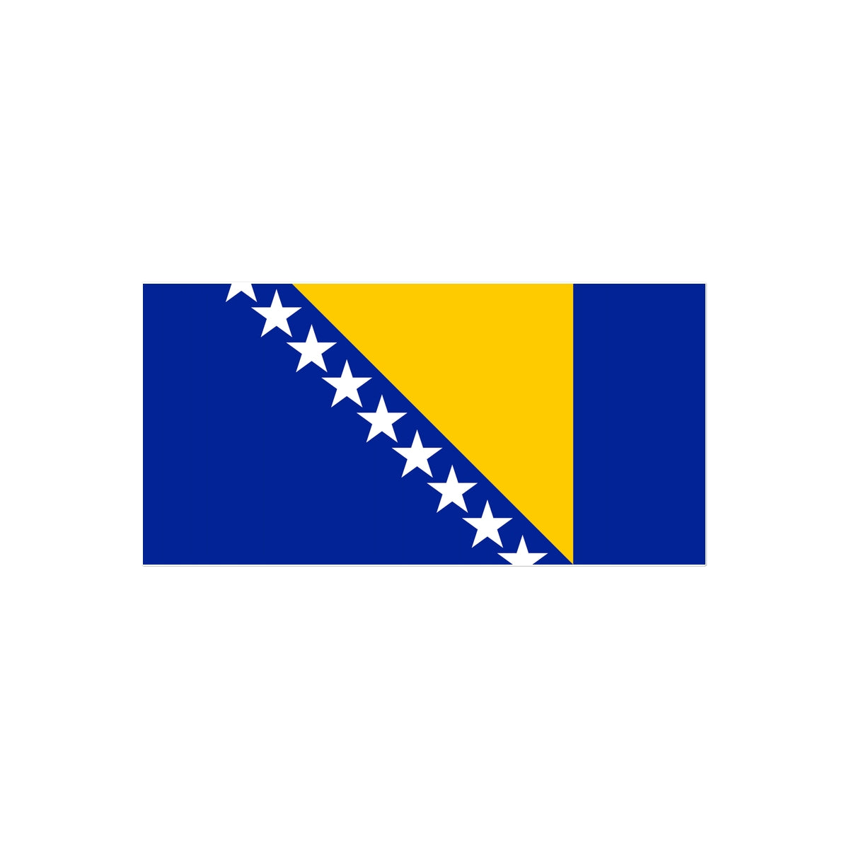 Bosnia and Herzegovina Flag Tattoo (Temporary) Tattoos Prodigi 4"x6"  