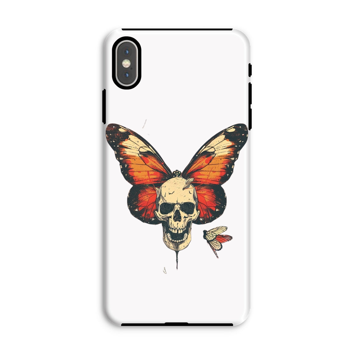 Butterfly With Skeleton Face Tough Phone Case Phone & Tablet Cases Prodigi iPhone XS Max Gloss 