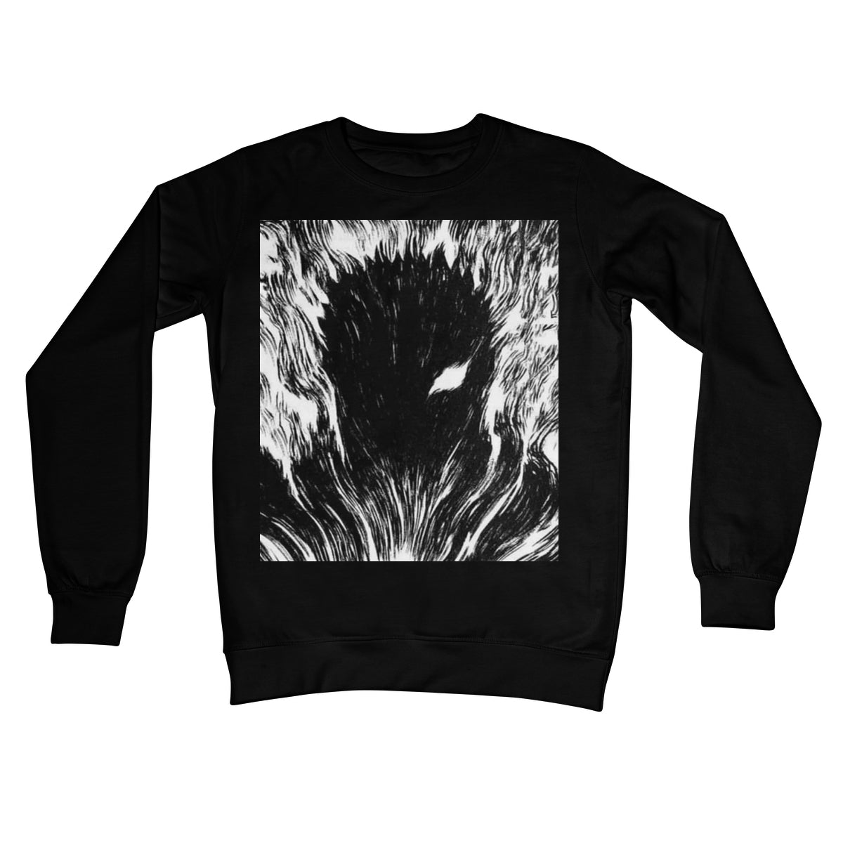 Berserk: Gut's Inner Rage Crew Neck Sweatshirt Apparel Prodigi S Jet Black