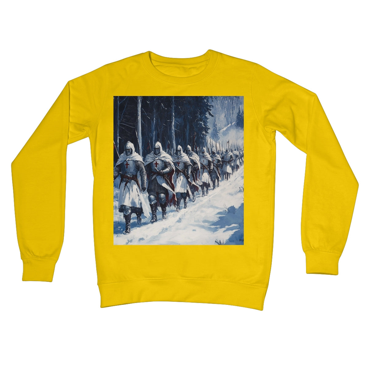 The Crusades 2.0 - V2 Crew Neck Sweatshirt Apparel Prodigi S Sun Yellow