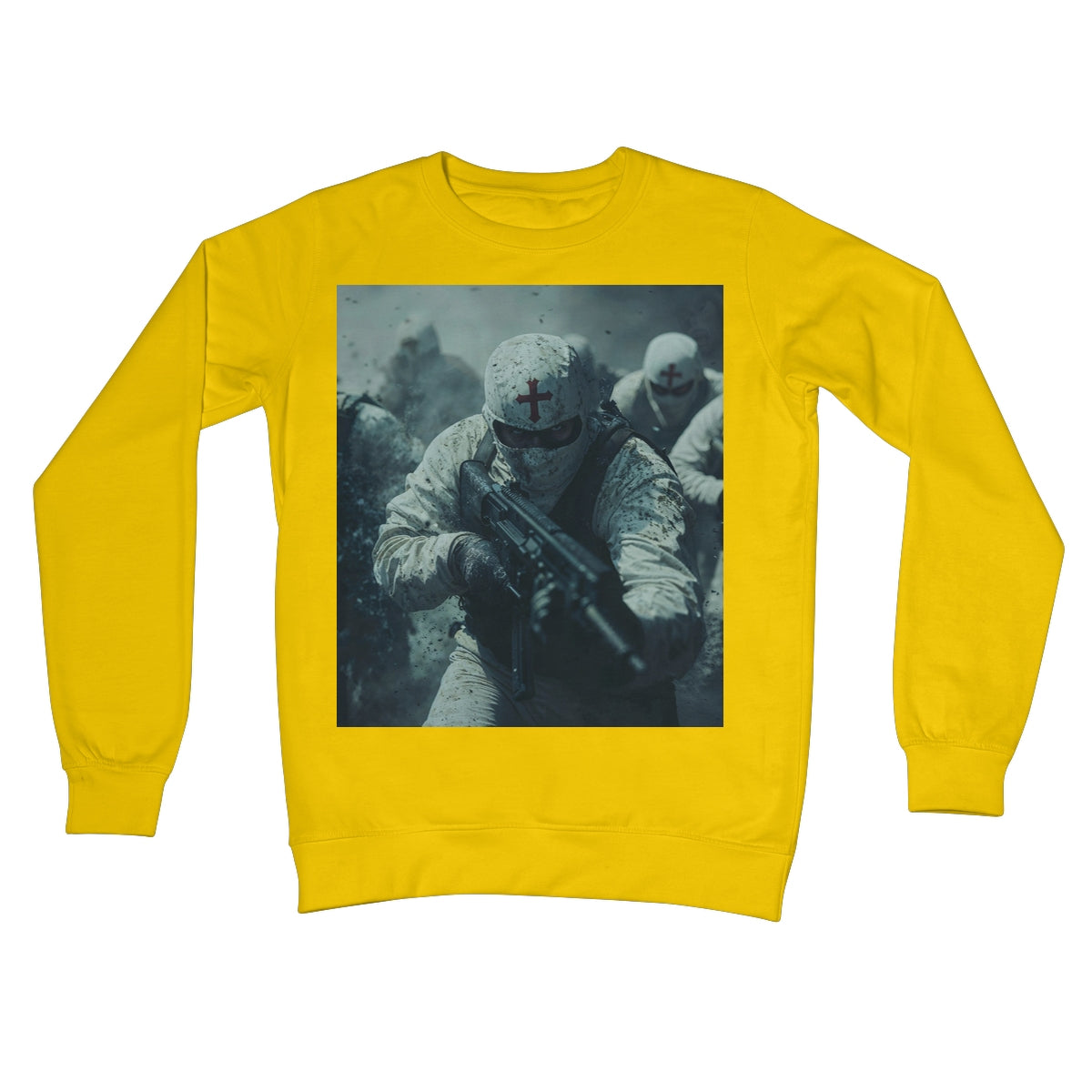 GODS Super Soldiers Crew Neck Sweatshirt Apparel Prodigi S Sun Yellow