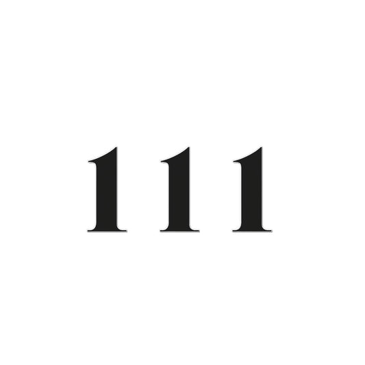 111 Angel Number Temporary Tattoo Tattoos Prodigi 2"x3"  