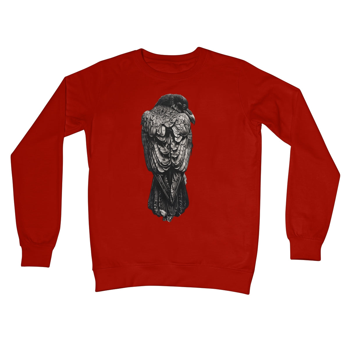 The Designation of The Raven Crew Neck Sweatshirt Apparel Prodigi S Fire Red 