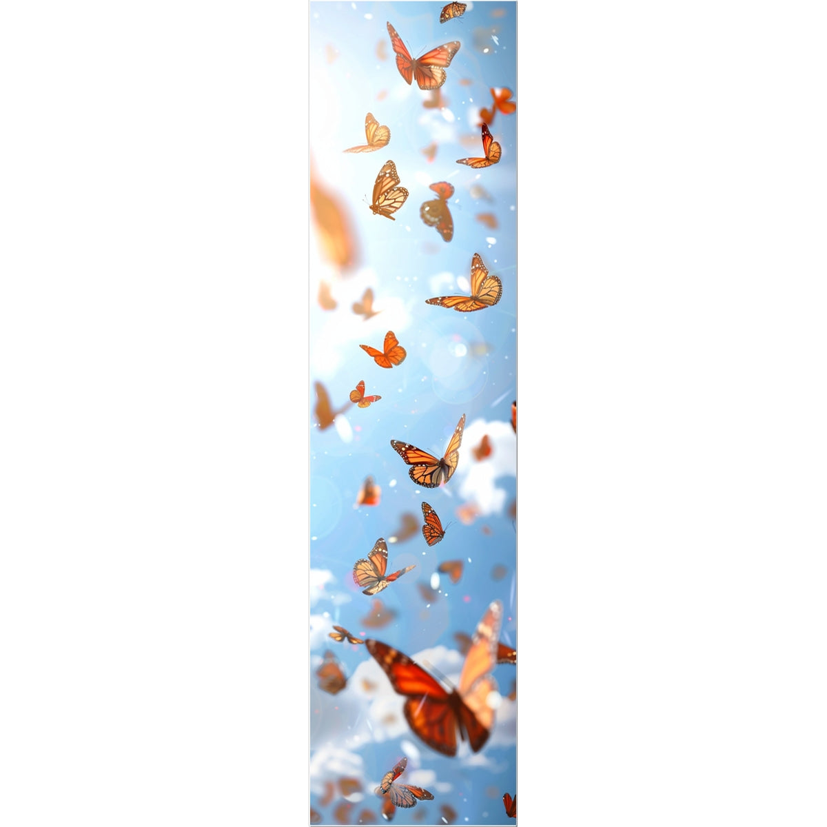 Monarch Parade Vertical Art Strip Butterfly Tattoo (Temporary) Tattoos Prodigi 2"x3"  