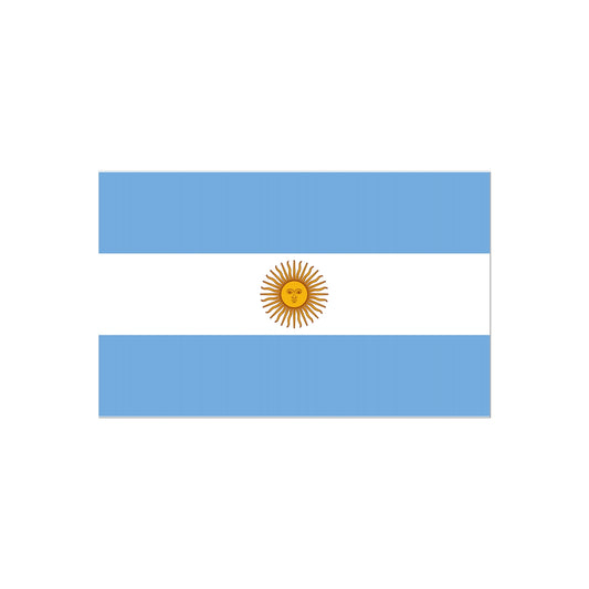 Argentina Flag Tattoo (Temporary) Tattoos Prodigi 2"x3"  