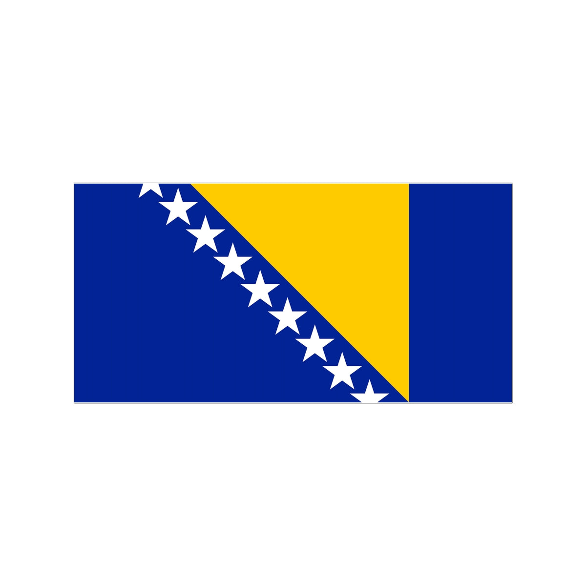 Bosnia and Herzegovina Flag Tattoo (Temporary) Tattoos Prodigi 3"x4"  