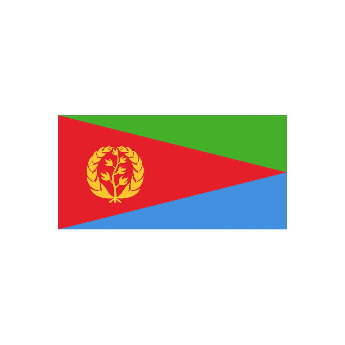 Eritrea Flag Tattoo (Temporary) Tattoos Prodigi 4"x6"  