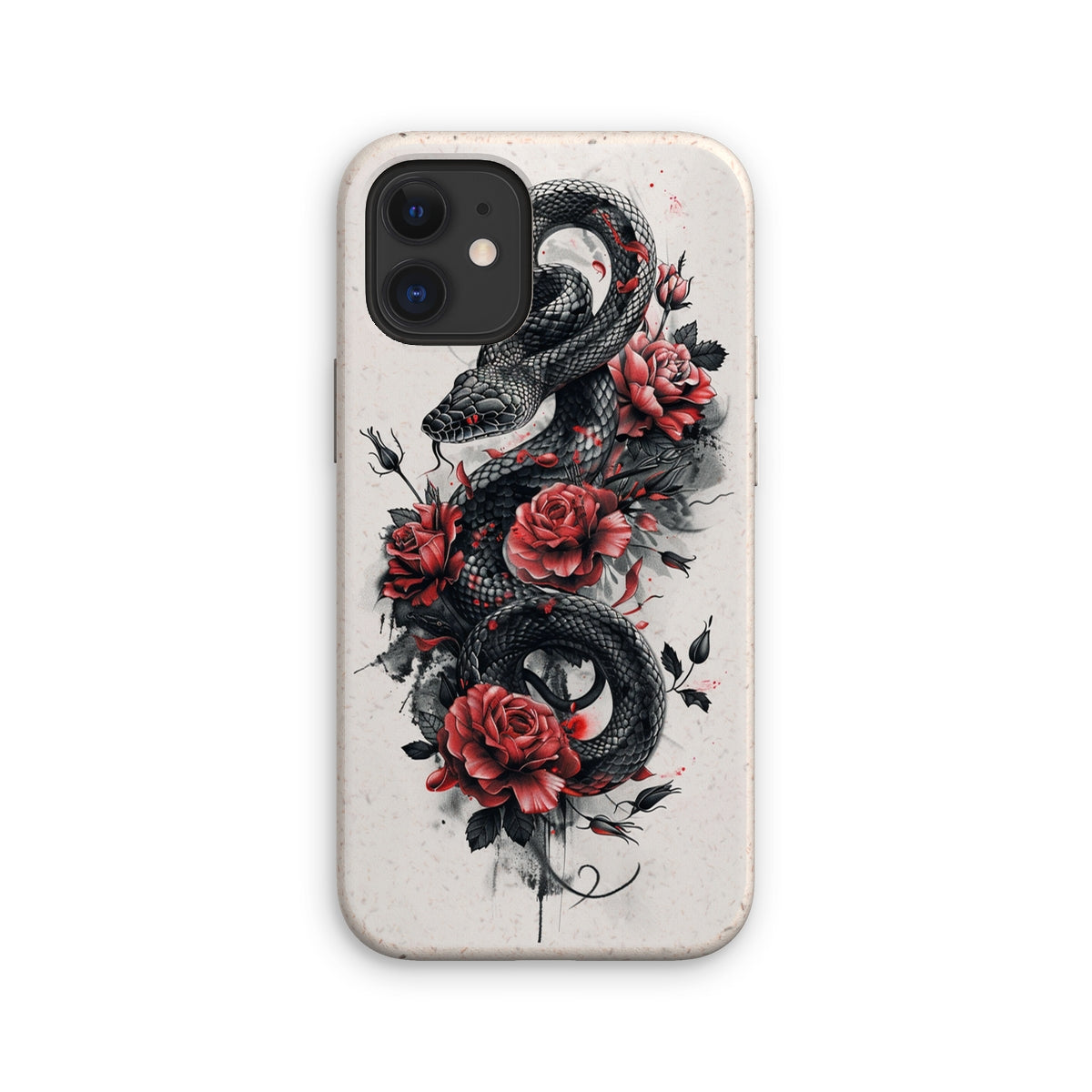 Snake & Roses  Eco Phone Case Phone & Tablet Cases Prodigi iPhone 12 Mini Matte 