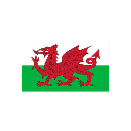 Wales Flag Tattoo (Temporary) Tattoos Prodigi 2"x3"  