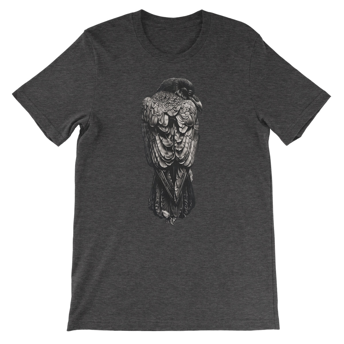 The Designation of The Raven Unisex Short Sleeve T-Shirt Apparel Prodigi S Dark Grey Heather 