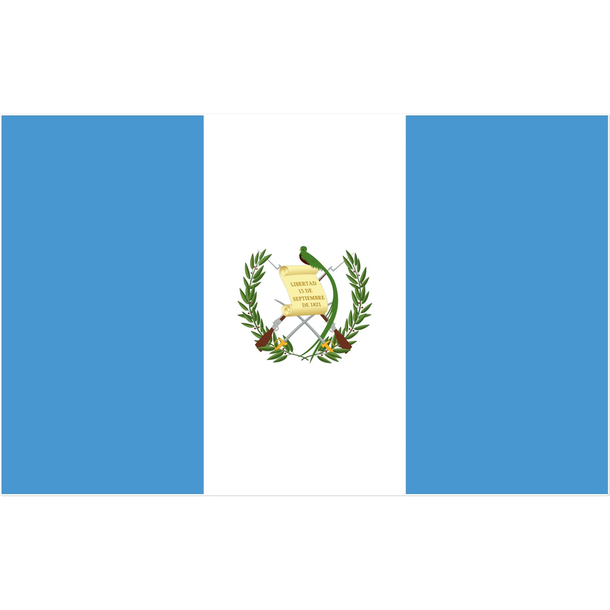 Guatemala Flag Tattoo (Temporary) Tattoos Prodigi 12"x12"  