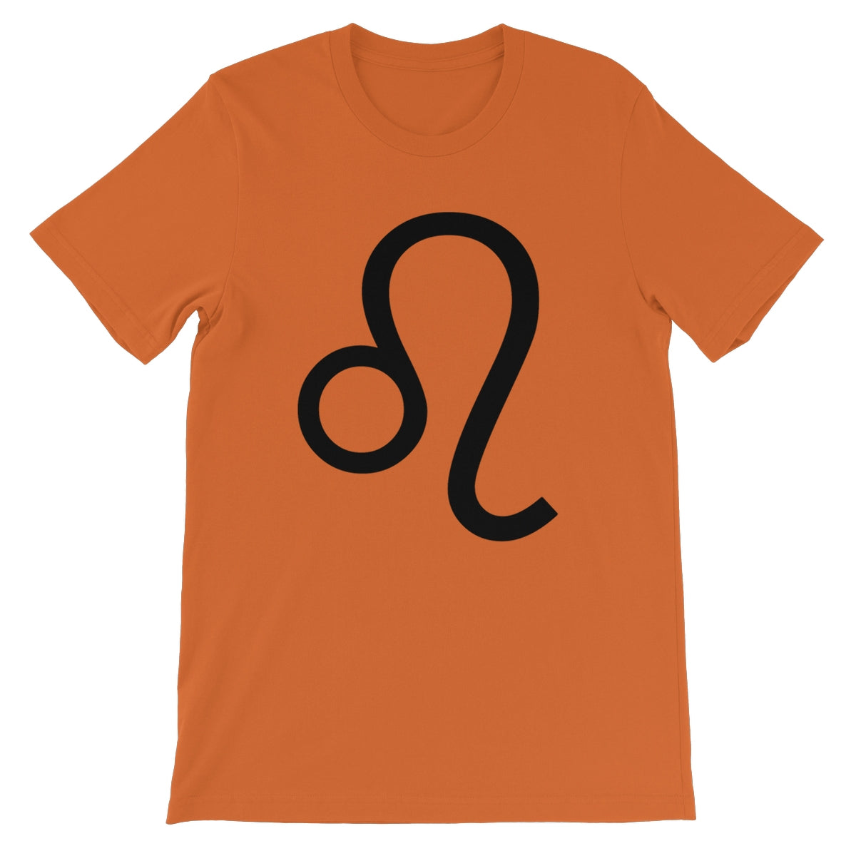 Leo Zodiac Sign Unisex Short Sleeve T-Shirt Apparel Prodigi M Orange 