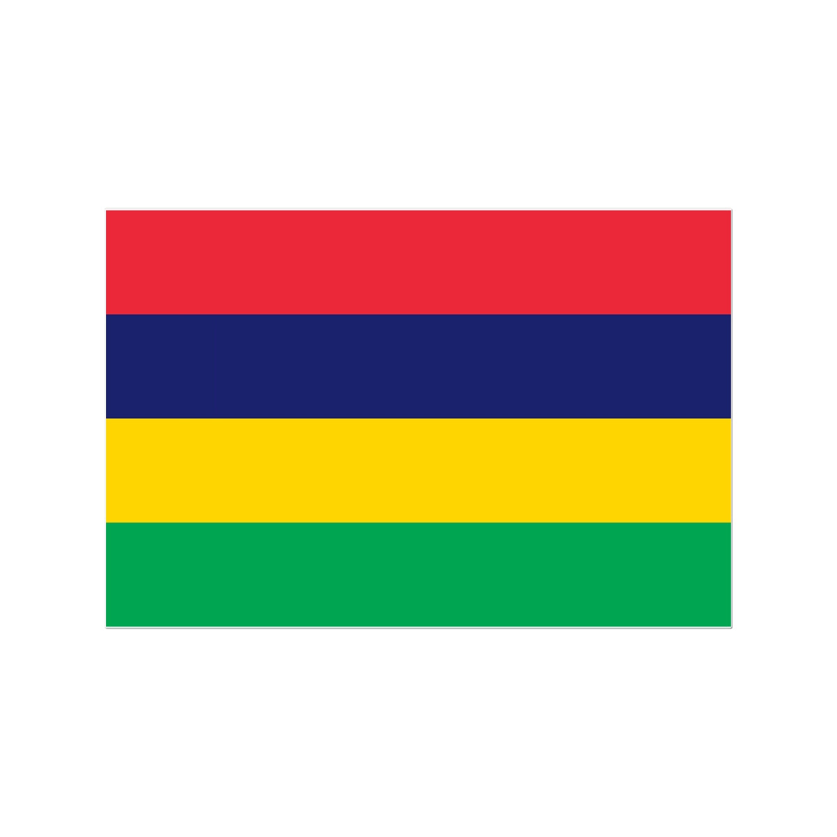 Mauritius Flag Tattoo (Temporary) Tattoos Prodigi 3"x4"  