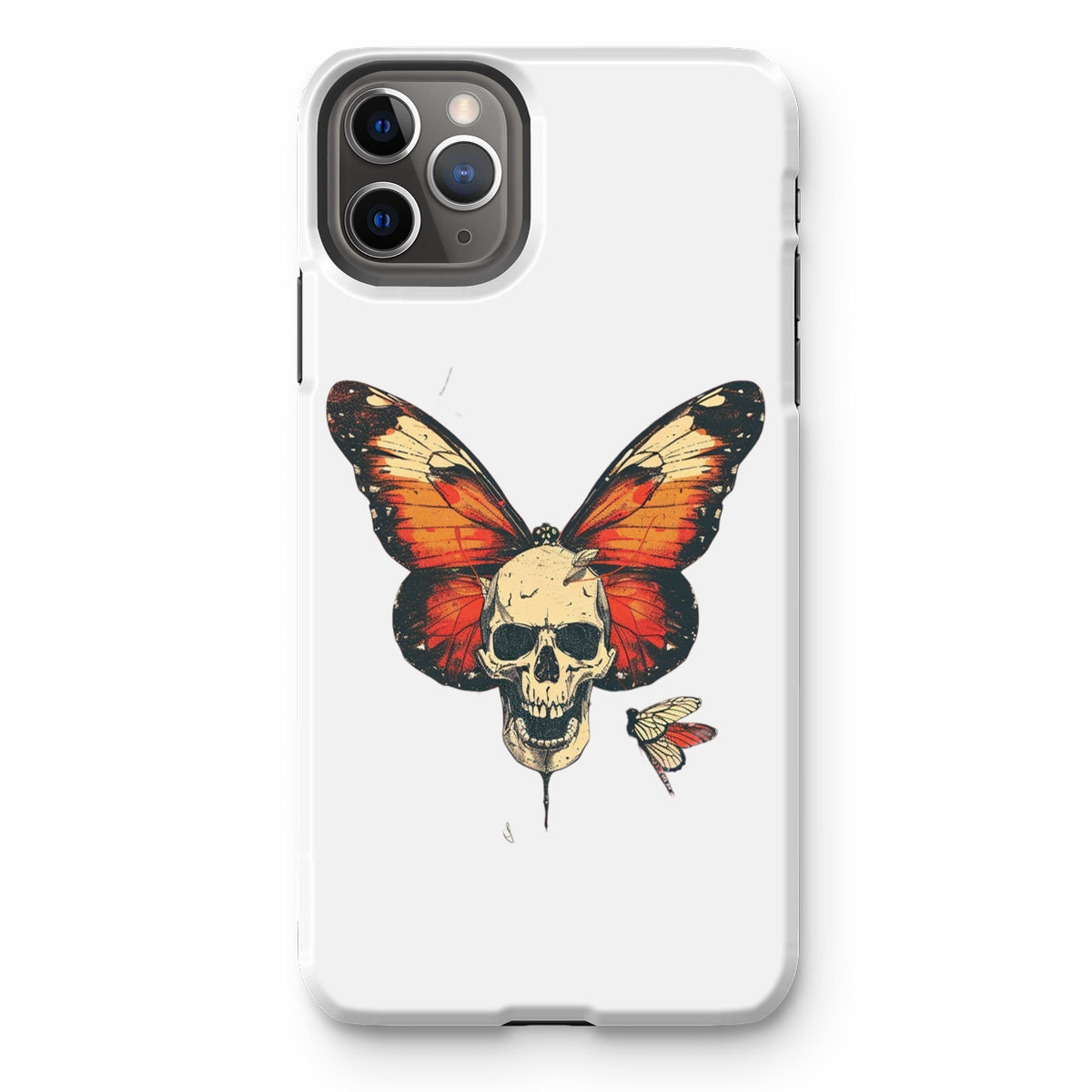 Butterfly With Skeleton Face Tough Phone Case Phone & Tablet Cases Prodigi iPhone 11 Pro Max Gloss 